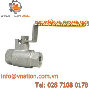 ball valve / lever / flow control / for chemicals