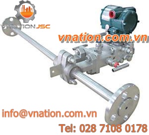 differential pressure transmitter / flange / stainless steel