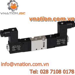 switching solenoid valve / air / 5/3-way / pneumatic