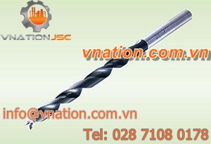 solid drill bit / for wood / tungsten carbide / coated
