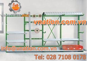 storage shelving with shelves / long product