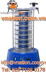 circular vibrating sieve shaker / for bulk materials / control / laboratory