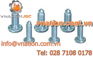 crimp-on stud / threaded / metal