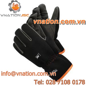 handling gloves / cold weather / synthetic