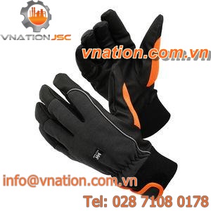 handling gloves / cold weather / mechanical protection / polyester