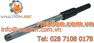 male fitting / threaded / straight / galvanized steel