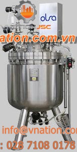 process tank / metal / vertical