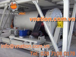 rotary drum mill / for mixed waste / horizontal / dry milling