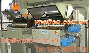 drum screener / solid/liquid / for wastewater treatment / with compactor