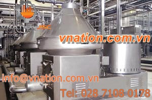 disc stack separator / particle / for solids / for the food industry