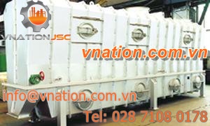 fluidized bed dryer / cooler / for the chemical industry / vibrating