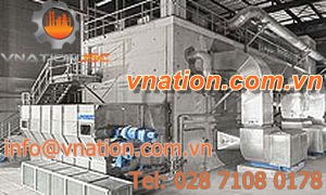 hot air dryer / cooler / for the chemical industry / with belt conveyor