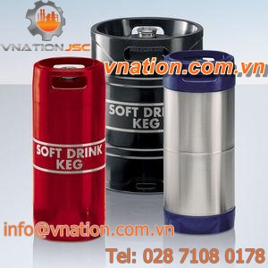 stainless steel keg / polyurethane / soft drink