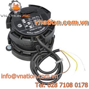 differential pressure sensor / diaphragm / with electrical output signal / wall-mount