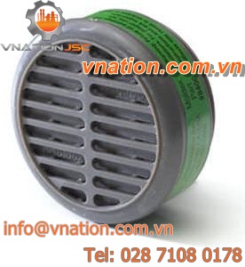 gas filter / cartridge / electromagnetic / respirator