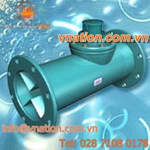 overhead flow meter / for water / in-line / precision