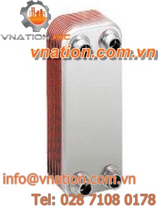brazed plate heat exchanger / liquid/liquid / stainless steel