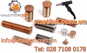 threaded stud / butt weld / metal
