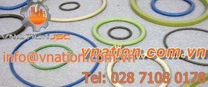 O-ring seal / extruded / rod / silicone