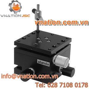 linear positioning stage / tilt / 2-axis / prism