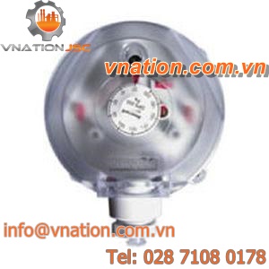 differential pressure switch / for oil / adjustable
