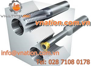 thread milling cutter / helical / insert