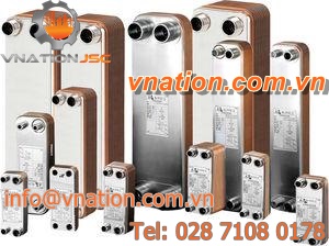 plate heat exchanger / liquid/liquid / for heat pump