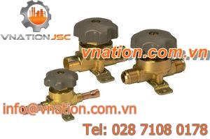diaphragm valve / manual / shut-off / for refrigeration