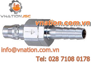 security fitting / grooved / straight / pneumatic