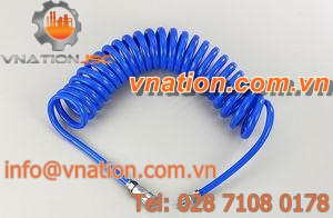 compressed air hose / polyurethane / coiled