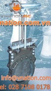 knife gate valve / manual / blocking / for slurry