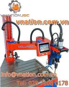 CNC drilling and tapping machine / with positioning system / swing-arm