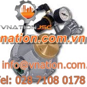 compressed air pressure regulator / needle / single-stage / stainless steel