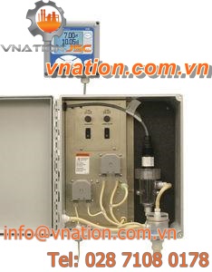 chlorine analyzer / water / flow / for integration