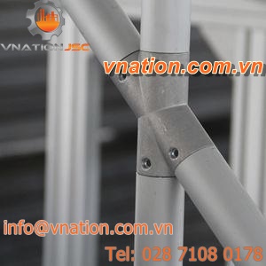 caged ladder handrail