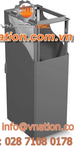 free-standing cabinet / hinged door / stainless steel / seismic-resistant