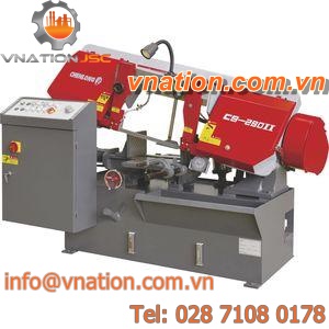 band saw / with cooling system / hydraulic / horizontal