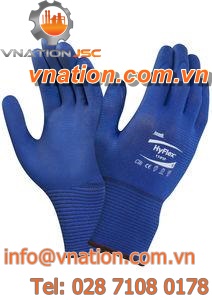 handling gloves / chemical protection / nitrile / nylon