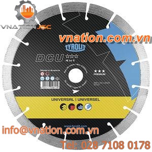 circular saw blade / diamond / for concrete / for stone
