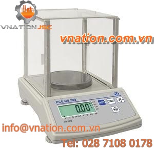 laboratory scales / with LCD display / stainless steel / compact