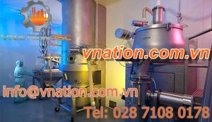 fluidized bed dryer / granulator / for plastic pellets / batch