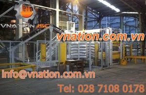 layer palletizer / high level infeed / bag / for the chemical industry