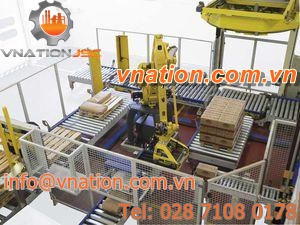 layer palletizer / bag / robotic / for the chemical industry