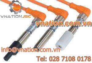 cylindrical distance sensor / ultrasonic / chemical-resistant