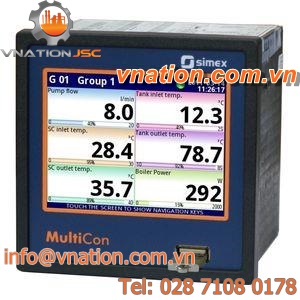 multi-channel temperature regulator / with touchscreen / TFT graphic display / Ethernet