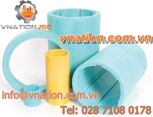 PTFE plain bearing / composite / synthetic fiber / dry