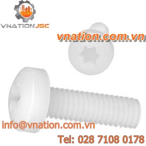 hex socket screw / cylindrical head / polyamide