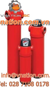 compressed air filter / cartridge / energy-efficient / anti-corrosion