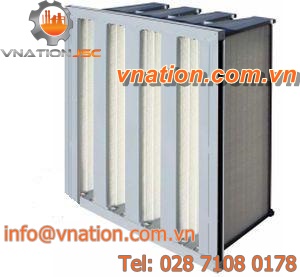 air filter / pocket / energy-efficient / V-form