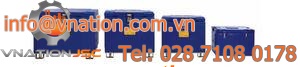 polystyrene crate / dry ice / lid stacking